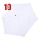 TheLAShop 9 ft 6-Rib Patio Umbrella Replacement Canopy, White(10ct.) Image