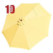 TheLAShop 9ft 8-Rib Patio Market Umbrella Replacement Canopy, Naples FL Yellow(10ct.) Image