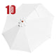 TheLAShop 9ft 8-Rib Patio Market Umbrella Replacement Canopy, White(10ct.) Image