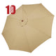 TheLAShop 9ft 8-Rib Patio Market Umbrella Replacement Canopy, Khaki(10ct.) Image