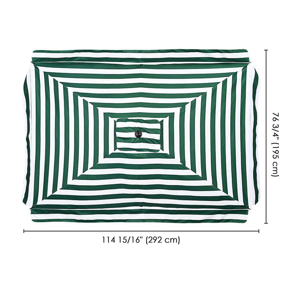 TheLAShop 10'x6.5' 6-Rib Patio Rectangular Umbrella Replacement Canopy TheLAShop 10'x6.5' 6-Rib Patio Rectangular Umbrella Replacement Canopy