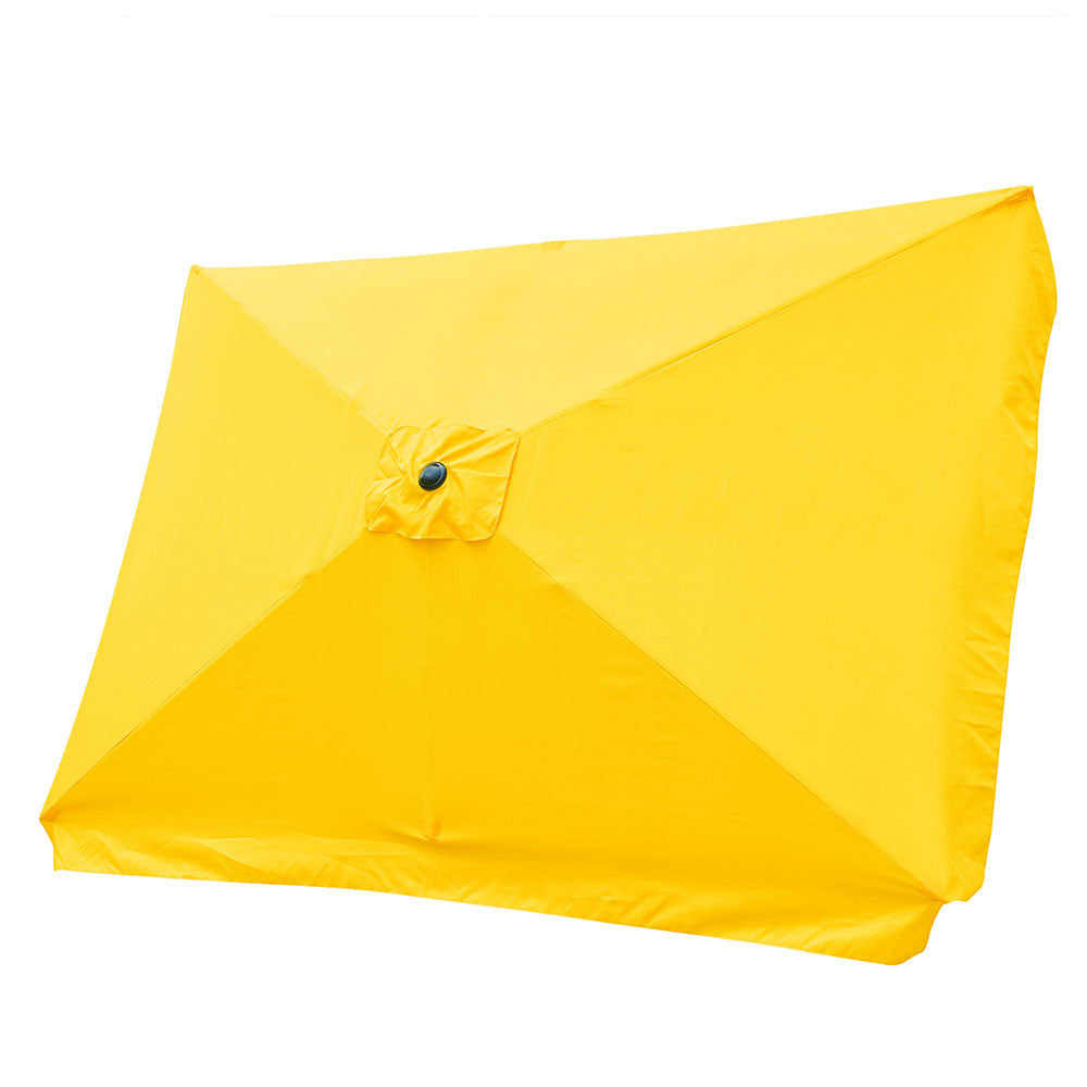 9x 6.5 rectangular patio umbrella replacement canopy TheLAShop 10'x6.5' 6-Rib Patio Rectangular Umbrella Replacement Canopy