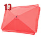 TheLAShop 10'x6.5' 6-Rib Patio Rectangular Umbrella Replacement Canopy, Living Coral(10ct.) Image
