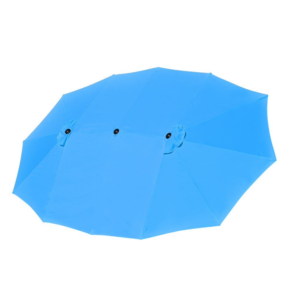 TheLAShop 15'x9' 12-Rib Patio Rectangular Umbrella Replacement Canopy TheLAShop 15'x9' 12-Rib Patio Rectangular Umbrella Replacement Canopy