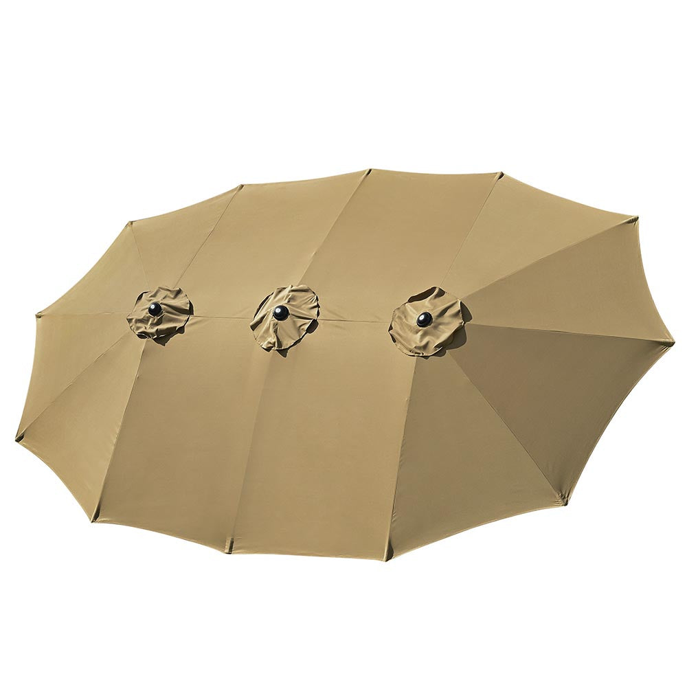 TheLAShop 15'x9' 12-Rib Patio Rectangular Umbrella Replacement Canopy TheLAShop 15'x9' 12-Rib Patio Rectangular Umbrella Replacement Canopy