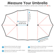 TheLAShop 15'x9' 12-Rib Patio Rectangular Umbrella Replacement Canopy Image