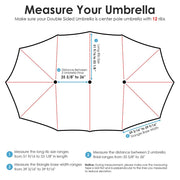 TheLAShop 15'x9' 12-Rib Patio Rectangular Umbrella Replacement Canopy