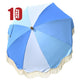 TheLAShop 6 ft 8-Rib Umbrella Canopy with Fringe Palm Springs, Blue Lagoon(10ct.) Image
