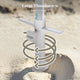 TheLAShop 6ft Outdoor Beach Umbrella Tilt with Fringe Sand Anchor Image