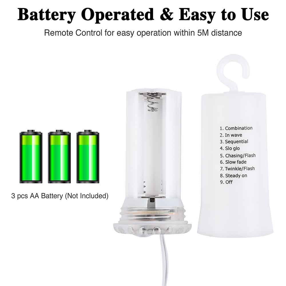 battery operated patio umbrella lights TheLAShop Patio Umbrella Lights Battery with Remote 9-10ft 8-Rib