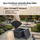 TheLAShop Concrete Weighted Umbrella Base for Cantilever/Offset Umbrellas Image