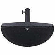 TheLAShop 20 lbs Half Umbrella Base Semicircle Resin Concrete Stand D2 3/16" Image