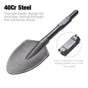 TheLAShop Pointed Clay Spade Jackhammer Shovel Bit 1-1/8 in. Hex Steel Image