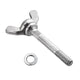 TheLAShop Wing Bolt and Nut M6x63mm (1/4") 4ct/Pack Image