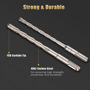 TheLAShop 17pcs SDS Plus Drill Bits & Chisels Set for Rotary Hammer Image