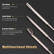 TheLAShop 17pcs SDS Plus Drill Bits & Chisels Set for Rotary Hammer Image