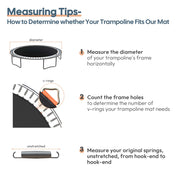 TheLAShop 14' Round Trampoline Mat Replacement, 72 V-Rings Image
