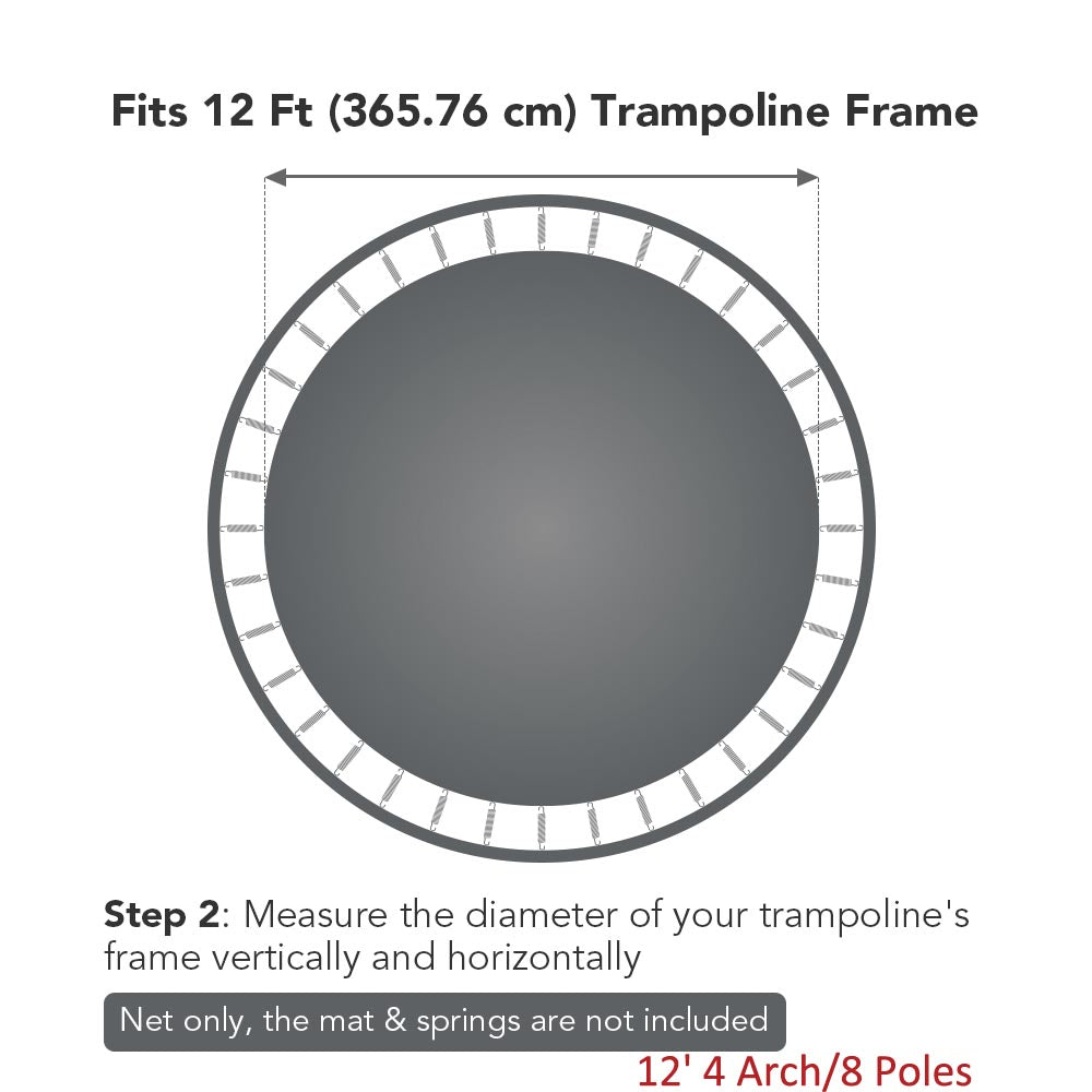 TheLAShop 13' Trampoline Mat Replacement Round, 72 V-Rings –