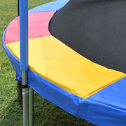 TheLAShop 12 ft Trampoline Pad Replacement Spring Cover Rainbow
