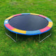 TheLAShop 13 ft Trampoline Pad Replacement Spring Cover Rainbow