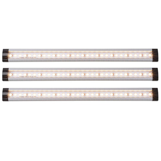 TheLAShop LED Under Cabinet Light Fixtures Bar Kit 3-Pack 11.5"