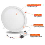 TheLAShop 18W Canless Recessed Light 9in 960lm LED Ceiling Light Image