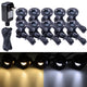 TheLAShop 10 Pack LED Step Deck Light Kit Garden Lighting Image