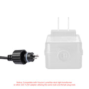 TheLAShop Deck Lighting 12V Adapter Transformer Connector Cable Image