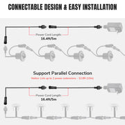 TheLAShop Deck Lighting 12V Adapter Transformer Connector Cable Image
