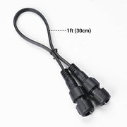 TheLAShop LED Rope Light Connector Coupler 2 Pin 13mm, 1.2ft Wire-shape Image