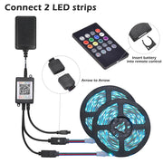 TheLAShop 16ft Color Changing LED Strip Light Bluetooth App Music Remote Image