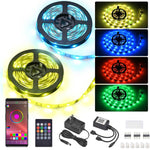 TheLAShop 32ft Color Changing LED Strip Lights Bluetooth App Music Remote Image