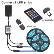 TheLAShop 32ft Color Changing LED Strip Lights Bluetooth App Music Remote Image