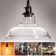 TheLAShop 11" Clear Glass Pendant Light Industrial Copper Hanging Lamp Image