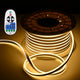 TheLAShop 120V IP65 Neon Rope Light RF Remote 2-Wire 2700K White, 100ft Image