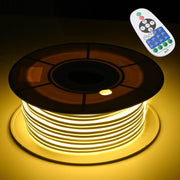 TheLAShop 50ft Waterproof Flexible LED Neon Light RF Remote Warm White Image