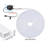 TheLAShop 50ft Waterproof Flexible LED Neon Light RF Remote Warm White Image