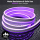 TheLAShop 50ft Neon Rope Light Outdoor Waterproof Remote Control Purple Image