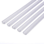 TheLAShop 3ft Clear Plastic U-Channels (9/16") Mounting 5ct/pk Image