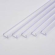 TheLAShop 3ft Clear Plastic U-Channels (9/16") Mounting 5ct/pk Image
