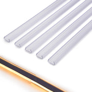TheLAShop 3ft Clear Plastic U-Channels (9/16") Mounting 5ct/pk Image