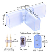 TheLAShop 2-Wire Splice Connector Set(10) for Neon Rope Light 14x7mm Image