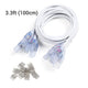 TheLAShop 4-Wire Splice Connector Set(10) for Neon Rope Light 18x8mm, 39in. Wire-Shape(5ct.) Image
