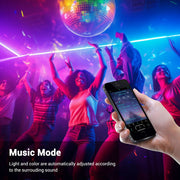 TheLAShop RGB Neon Strip Light App & RF Remote Color Changing 4-Wire Image