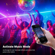TheLAShop 120V IP65 Neon Rope Light App & RF Remote Color Changing 4-Wire RGBW Image
