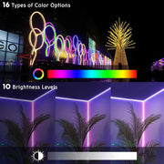TheLAShop (2x)50ft Flexible Waterproof Neon Rope Light 16-Color Changing