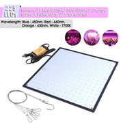 TheLAShop 225 Ultrathin Blue Red Orange White LED Plant Grow Light Panel Image