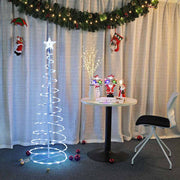 TheLAShop 5ft LED Lighted Spiral Christmas Tree Battery Operated