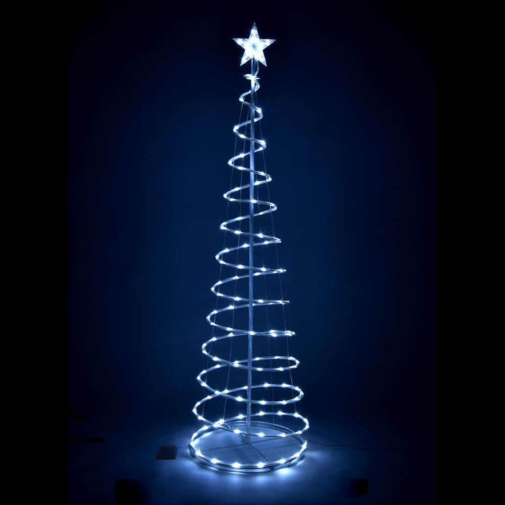 TheLAShop 6ft LED Lighted Spiral Christmas Tree Battery Operated