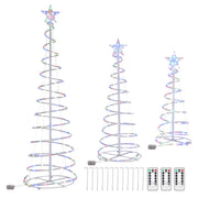 TheLAShop Set(3) Spiral Christmas Trees Battery Operated Image